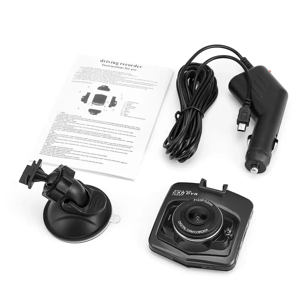 1080P Dash Cam Full HD 120 degrés voiture boîte noire Vision nocturne Mini caméscopes caméra enregistreur de conduite voiture DVR