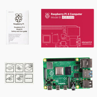 Raspberry Pi Modelo B 1GB 2GB 4GB de RAM Kit de iniciación incluyen negro + ventilador + disipador de calor + fuente de alimentación + Cable Micro