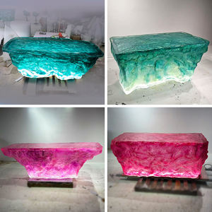 Juego de Comedor de Cristal, Acrílico Transparente de Primera Calidad, Estética Moderna, <span class=keywords><strong>Muebles</strong></span> para el Hogar, Mesa Cuadrada Decorativa - Product Image 2