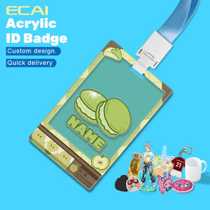 Insignia de nombre de acrílico de <span class=keywords><strong>Anime</strong></span>, insignia de identificación de sublimación DIY para enfermera, maestra, recepcionista de tecnología de laboratorio - Product Image 3