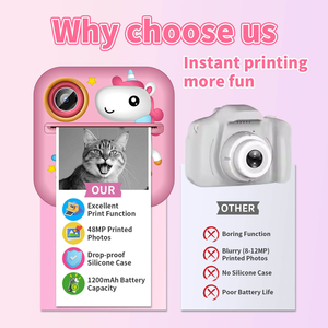 Appareil photo instantané portable 200 DPI pour enfants, jouet pour tout-petits avec papier d'impression et carte MicroSD – Offre spéciale - Product Image 6