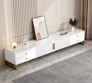 Meuble <span class=keywords><strong>TV</strong></span> mural contemporain en bois et métal, personnalisable, pour salon, avec rangement, fabriqué par le fabricant - Product Image 6