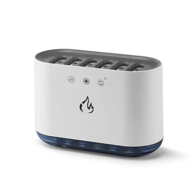 Humidificateur Diffuseur de Lumière Led RVB 900ML Machine à Brumiser Humidificateur d'Air à Flamme à Ultrasons de Musique Dynamique