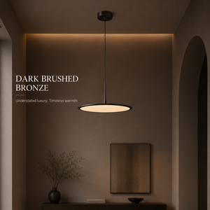 Modern Minimalist Disc Pendant Light <b>LED</b> Acrylic <b>Diffuser</b> Brushed Metal Ceiling Hanging Lamp Custom OEM ODM <b>lighting</b> factory - Product Image 4