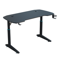 Bureau de jeu moderne Wquantum en acier inoxydable, réglable en hauteur, pour une utilisation à domicile ou au bureau