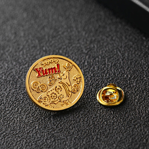 高品質で低価格なカスタムメタルエナメルプリントエポキシバッジ、金銀メンズスーツコートブローチ、ロングニードルラペルピン販売中 - Product Image 2