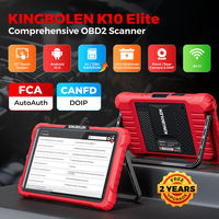 Escáner OBD2 de prueba bidireccional Kingbolen K10 elite para almacén de la UE, sistema completo, lector de códigos con pantalla de 10 pulgadas y topología.