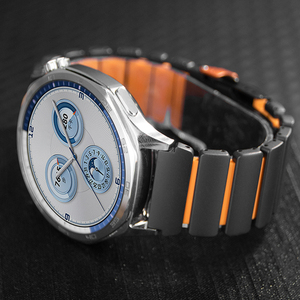 Correa de Reloj de Silicona y Metal de Dos Tonos para Huawei GT6PRO 46mm GT5 4, Correa de Reloj de Titanio para Amazfit Balance, para <span class=keywords><strong>Xiaomi</strong></span> Watch S5 S4 - Product Image 1