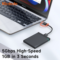 Adaptateur USB 3.0 vers Type C Mcdodo 381 haute vitesse avec transmission OTG et crochet, prise en charge 5 Gbps, lecteur de disque U sans pilote, convertisseur USB 3