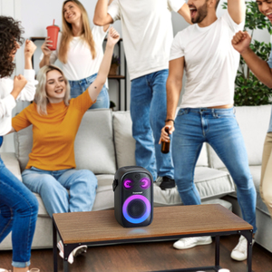 Tronsmart Halo 100ลำโพงไร้สายแบบพกพา,ลำโพงปาร์ตี้กลางแจ้งกำลังไฟ60วัตต์ลำโพงไร้สายกันน้ำ IPX6เสียงสเตอริโอร้องเพลงสีดำ - Product Image 5