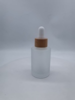 Transparant Mat 10Ml 30Ml 50Ml 10Ml Persdruppelaar Glazen Pipet Met Sproeikap Zijdeprint Matte Glazen Fles