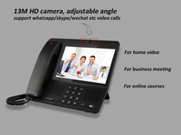 Téléphone fixe sans fil LS830 4G avec carte SIM Android 11, appels vidéo, prise en charge VOLTE, caméra HD 13MP, point d'accès Wi-Fi