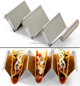 حامل تاكو من الفولاذ المقاوم للصدأ حامل حامل شاحنة يحمل ما يصل إلى 2 أو 3 تاكو - Product Image 4