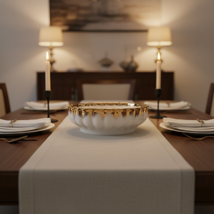 Ensemble <span class=keywords><strong>de</strong></span> bols à <span class=keywords><strong>soupe</strong></span> en céramique <span class=keywords><strong>de</strong></span> 12 pouces, bol à <span class=keywords><strong>soupe</strong></span> avec brosse, bord doré, décoration <span class=keywords><strong>de</strong></span> <span class=keywords><strong>la</strong></span> maison, vaisselle, service, bols en céramique <span class=keywords><strong>de</strong></span> grande taille - Product Image 5