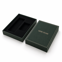 Boîte rigide avec couvercle et base, insert en mousse, taille personnalisée, logo personnalisé, estampage à chaud, recyclable, impression personnalisée en gros pour le vin