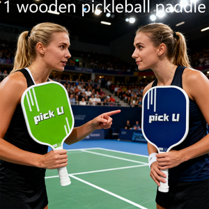 Raqueta de Pádel de Madera de Álamo de 7 Capas en 3 Colores, Raqueta de Práctica Diaria para Pádel - Product Image 6