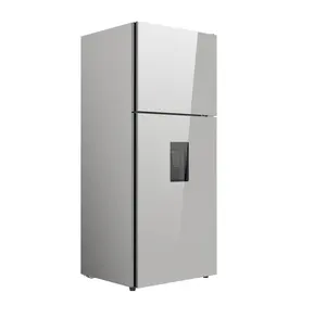 new design stainless steel top quality low noise side by side no frost household french 2 door refrigerator