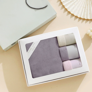 Toallas Faciales Absorbentes Sin Pelusa de Terciopelo Coral Liso, Toalla Facial de Color Sólido para Parejas - Product Image 2