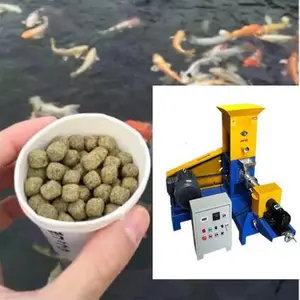 Machine de fabrication d'extrudeuses flottantes et coulantes d'aliments pour poissons