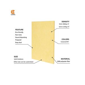 Vật nuôi chống cháy cảm thấy tấm âm thanh thương mại không gian âm thanh giải pháp thân thiện với môi trường cách âm Polyester Acoustic tấm - Product Image 2