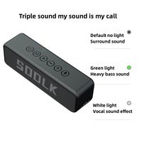 Enceinte portable SODLK TX6 30W BT 5.0, étanche IPX6, DSP EQ, TWS, TF, USB, appels mains libres, longue durée de lecture, enceinte sans fil