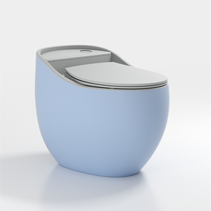 WC en céramique de haute qualité, économiseur <span class=keywords><strong>d</strong></span>'<span class=keywords><strong>eau</strong></span>, couleur personnalisée, forme <span class=keywords><strong>d</strong></span>'œuf <span class=keywords><strong>vert</strong></span>, salle de bain - Product Image 2