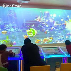 Système mural interactif de projection immersive pour parc d'attractions avec écran tactile, affichage HD, jeux de dessin multijoueurs et jeux de dessin dynamiques - Product Image 2