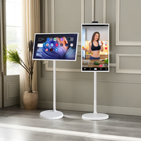 Televisi pintar 24 inci, InCell interaktif Monitor sentuh layar LCD Panel 2K putar TV Android 12 Tablet TV dapat diputar portabel