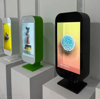 Écran holographique transparent de 22 pouces, vitrine Ai Holobox, signalisation numérique LCD 3D