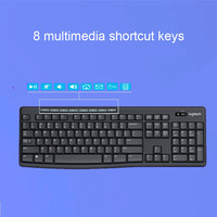 Pour Logitech MK270 pleine taille noir clavier de bureau sans fil Combo 2.4G récepteur souris ensemble