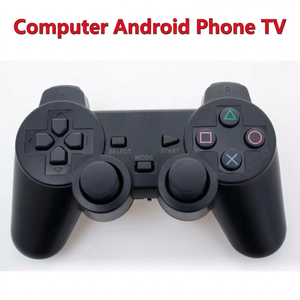 Wireless Game <b>Controller</b> USB Receiver Joystick Gamepad for Console <b>Gaming</b> Black Dual Analog Stick - Product Image 2