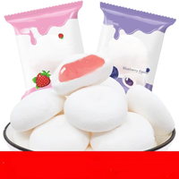 Fruit Centered Marshmallow Strawberry Blueberry Taste Chewy Confectionery For Daily Eating