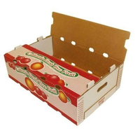 Boîtes en carton kraft végétal imprimées personnalisées Emballage en papier rigide résistant à revêtement UV pour fruits et légumes
