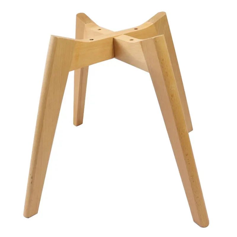 Sedia da pranzo in faggio gambe in legno di faggio personalizzate gambe per sedia a tulipano gambe in legno massello