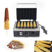 Gaufrier commercial 1500W électrique antiadhésif avec revêtement en téflon 122-572 ℉   Gaufrier réglable pour les fêtes