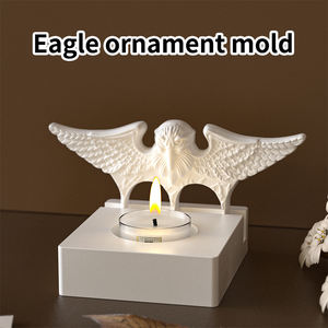 Molde de silicona con forma de águila, moldes de fundición de silicona con Base, molde de fundición de silicona, portavelas <span class=keywords><strong>para</strong></span> cera de soja, <span class=keywords><strong>cemento</strong></span> decorativo - Product Image 3
