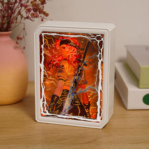 Regali di Natale Personalizzati, Lampada Anime con Ritagli di Carta, <span class=keywords><strong>Action</strong></span> Figure con Luce LED, Cornice in ABS, Lampada Intagliata in Carta, Regalo per Bambini - Product Image 2