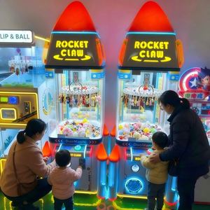 Video <b>Game</b> Entertainment Equipment - Rocket <b>Claw</b> Gift Clip, Gift <b>Machine</b> Keychain, Toy, Prize Grab <b>Game</b> Console - Product Image 2