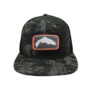 Gorra de béisbol de camuflaje a la moda para exteriores, sombreros de pesca personalizados de 6 paneles, sombrero de malla marrón, sombrero de camionero, sombreros de verano - Product Image 1