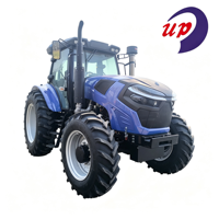 Tractor 4x4 de 200HP con Cabina, Aire Acondicionado, Calefacción, Asiento con Suspensión, 16+8 Velocidades, Doble Embrague, 2 Salidas Hidráulicas, 540/1000 PTO, Bloqueo de Diferencial