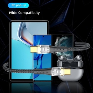 Nuovo Design Cavo di Ricarica USB <span class=keywords><strong>C</strong></span> a <span class=keywords><strong>C</strong></span> Trasparente da 100W, 1m 2m 3m, Cavo USB <span class=keywords><strong>C</strong></span> Visibile per Dispositivi Mobili con Porta Type <span class=keywords><strong>C</strong></span> - Product Image 2