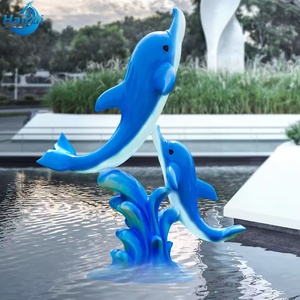 Statua Gigante Personalizzata in Fibra di Vetro a Grandezza Naturale di Pesce Marino, Delfino, Balena per Esterni - Scultura in Fibra di Vetro per il <span class=keywords><strong>Mondo</strong></span> Marino - Product Image 2