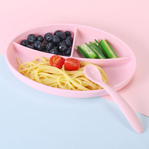 Set de Alimentación para Bebés de Silicona Libre de BPA, Plato con Succión de Dinosaurios, Tazón, Cuchara, Tenedor, 5 Piezas, 0-12 Meses, Fácil de Limpiar - Product Image 4