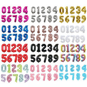 Shunajiang grand géant 16 "32" 40 "gonflable hélium aluminium <span class=keywords><strong>Film</strong></span> fête décoré Mylar numéro feuille ballon pour la décoration - Product Image 2