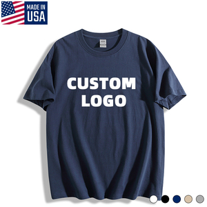 T-shirts pour hommes en coton vierge de haute qualité fabriqués aux États-Unis T-shirts surdimensionnés et lourds T-shirts personnalisés imprimés pour hommes - Product Image 1
