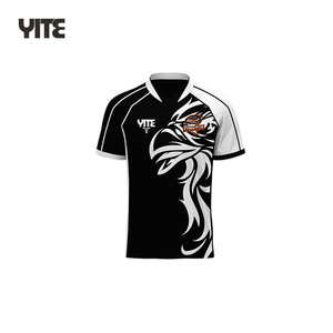 Tùy Chỉnh Cá Nhân Người Đàn Ông Màu Xanh Đội Esport Jersey Thoáng Khí Esport Chơi Game Áo Thun - Product Image 4