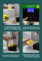 Machine à jus de citron frais commerciale pour salon de thé à bulles, presse-agrumes automatique, machine à secouer les glaçons, presse-fruits
