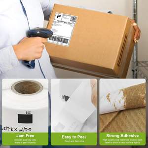 Etiquetas Adhesivas de Papel Térmico Compatible de 29x90 mm, Cortadas a Troquel, Blancas, para Códigos de Barras y Direcciones, para Impresoras <span class=keywords><strong>QL</strong></span> 700 <span class=keywords><strong>800</strong></span> - Product Image 6