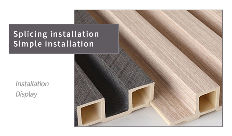 Easy Install Exterior WPC Wall Panel Anti UV Fireproof Outdoor WPC Wall Panel