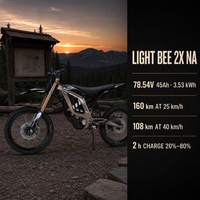 Moto tout-terrain électrique Golden Surron Light Bee 2, 90 km/h, 410 Nm